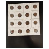 (16) Wheat Cents - (1) 1944, (1) 1952, (2) 1954-D