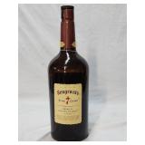Vintage Seagram's Seven Crown 1G Glass Bottle 19'H