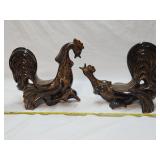 Pair of Ceramic Mid Century Modern Roosters