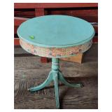 Side Table with Metal Feet 28'Hx12'D
