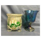 Vintage Indiana Glass Harvest Grape Goblet
