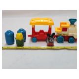 Vintage Plastic Disney Train & Vintage SnP Shakers