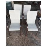 4- Patio Chairs , Metal Frame with Mesh Seats