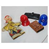 50s Unmarked Gund Disney (2) Stamped Wallets/Hats