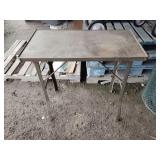 Collapsible metal work stand 33' x 18' x 30'