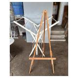 Vintage Wood Drying Rack adjustable, folding