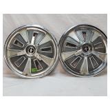 Pair 1966 Ford Mustang Hub Caps