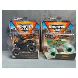 (2) Monster Jam 1:64 Scale Die-Cast Trucks NIB -