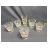 (5) Big Top Peanut Butter Glass Hazel Atlas