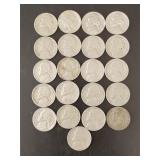 Jefferson Nickel assortment (21 coins)