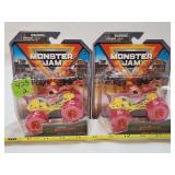 (2) NIB Monster Jam Megalodon 1/64 Scale