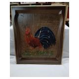 Rooster themed clock 18.5' x 22'