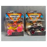(2) Monster Jam 1:64 Scale Die-Cast Trucks NIB