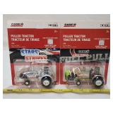 (2) NIB Ertl Case Metal Tractors 1/64 Scale