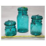 (3) Piece Eagle Ball Jars with Lids