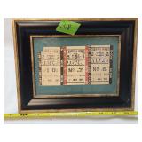 (3) Framed 1965 Kentucky Derby Tickets