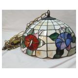 Tiffany Style Hanging Plug In Light 16'D