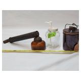 Vintage Glass Lot Including Brown Glass Chapin