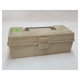Vintage Plastic Tackle Box 11.5'Lx5'Dx4'H