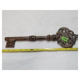 Decorative Heavy Metal Key 14.5'L