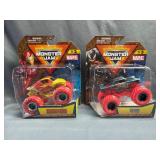 (2) Monster Jam 1:64 Scale Die-Cast Trucks NIB -