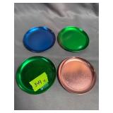 (4) Steelmasters Inc. Coasters 3.5ï¿½