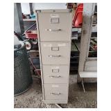 4 drawer metal file cabinet 15' x 27' x 52'