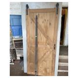 Sliding Barn Door with Track and Rollers