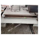 Vintage galvanized chicken feeder 48' long