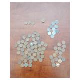 Cent Coin assortment - (51) Wheat ï¿½ (10) Steel