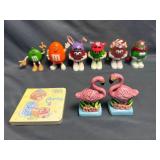 Vintage M&M Candy Figure Containers 3.5ï¿½ Tall
