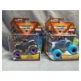 (2) Monster Jam 1:64 Scale Die-Cast Trucks NIB -