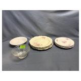 Vintage Plate & Bowl assortment 9.5ï¿½, 7ï¿½