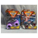 (2) Monster Jam 1:64 Scale Die-Cast Trucks NIB -
