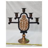 Hugo Berger Like Iron Candlelabra 13'H