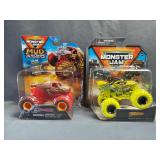 (2) Monster Jam 1:64 Scale Die-Cast Trucks NIB -