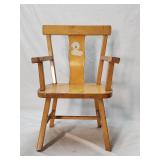 Vintage Thayer Wood Childs Chair 21.5'H
