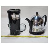 (1)Unmarked Forman Hall China 4c Teapot (1)Grinder