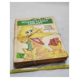 (6) Vintage Sesame Street Library Hardback Books