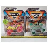 (2) NIB Monster Jam Megalodon/Dragon