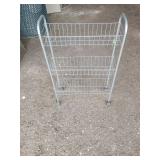 Rolling metal cart 19' x 7' x 30'