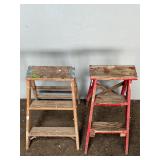 2- Wooden Step Ladders 2ï¿½