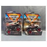 (2) Monster Jam 1:64 Scale Die-Cast Trucks NIB -