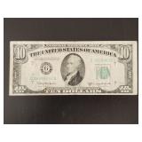 1950-D Series $10 Dollar Federal Reserve Note