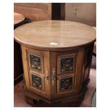 Vintage Side Table/Storage 26'Dx22'H