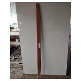 Vintage wooden straight edge 6' long