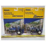 (2)NIB Ertl Metal Tractors New Holland