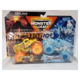 NIB Monster Jam Fire & Ice 1/64 Scale