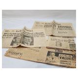 1950s Kennedy Assassination Newspapers