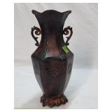 13'H Tin Decorative Vase